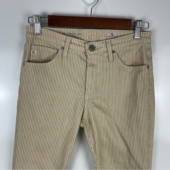 AG Jeans The Jodi Crop Jeans High Rise Slim Flare Cropped Striped Size 26R - Picture 3 of 9